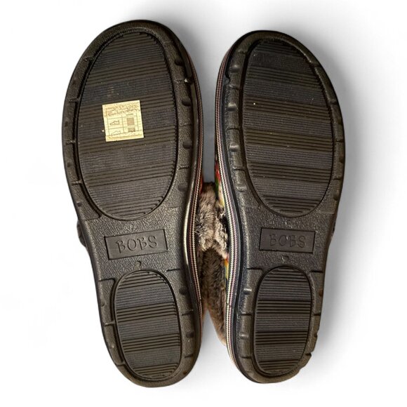 Skechers Bobs Too Cozy Cuddled Up Size 10 Slippers Grey/Multi Cats Memory Foam - Picture 2 of 4